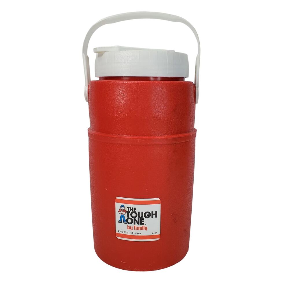 Vtg 1981 The Tough One by Family Thermos 2 Quart Campcore Nature Cabincore